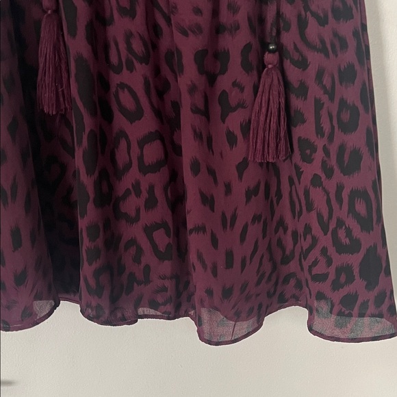 Parker Plum and Black Leopard-Print Mini Dress - Picture 3 of 14